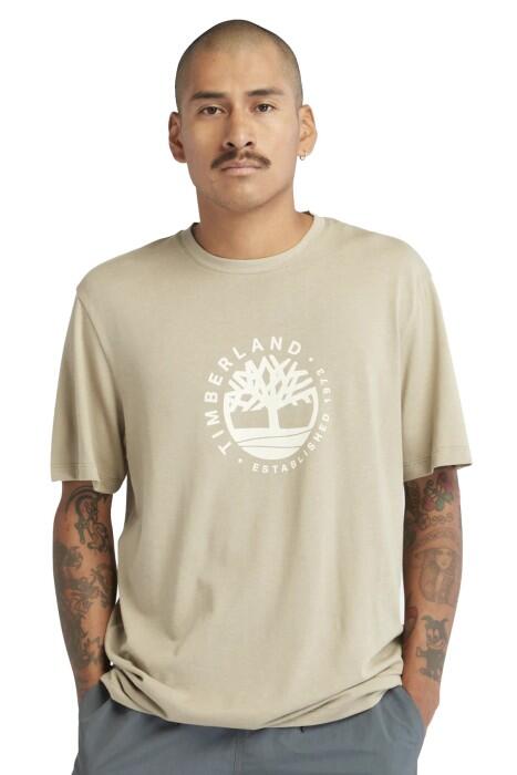 Ss Refibra Logo Graphic Tee Regular Erkek T-Shirt - TB0A65XS Bej - 6