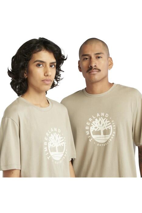 Ss Refibra Logo Graphic Tee Regular Erkek T-Shirt - TB0A65XS Bej - 7