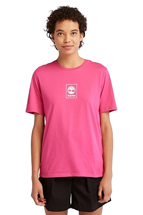 Ss Small Stack Logo Kadın T-Shirt - TB0A69AW Fuşya