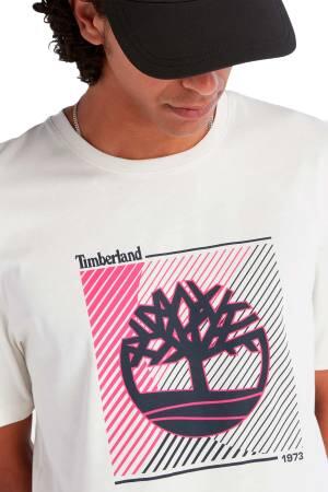 Ss Tree Logo Graphic Tee Regular Erkek T-Shirt - TB0A663S Beyaz - 3