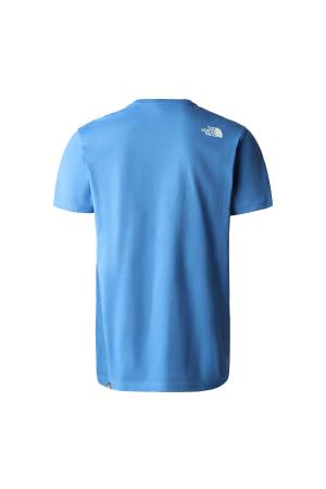 S/S Woodcut Dome Erkek T-Shirt - NF0A827H Mavi - 2