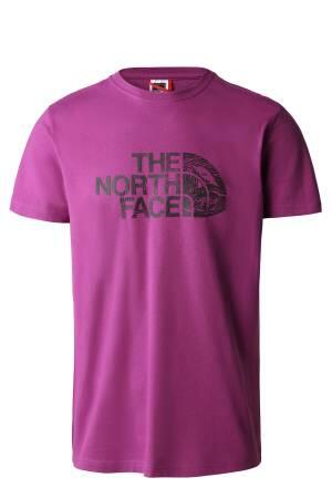 S/S Woodcut Dome Erkek T-Shirt - NF0A827H Mor - 1