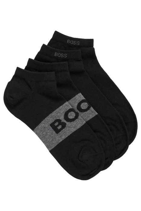 Boss - Streç Kumaştan Bilek Boyu Çorap - 50469720 Siyah