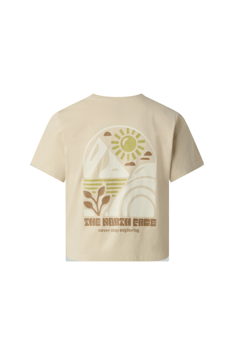 Sun Regular Short Sleeve Cutie Tee-Gra Kadın T-Shirt - NF0A8GQS Açık Bej - 2