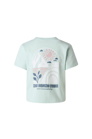 Sun Regular Short Sleeve Cutie Tee-Gra Kadın T-Shirt - NF0A8GQS Mint Yeşili - 2