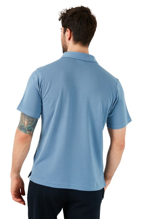 Sun Ridge II Erkek Kısa Kollu Polo T-Shirt - AO3006 Taş Mavisi