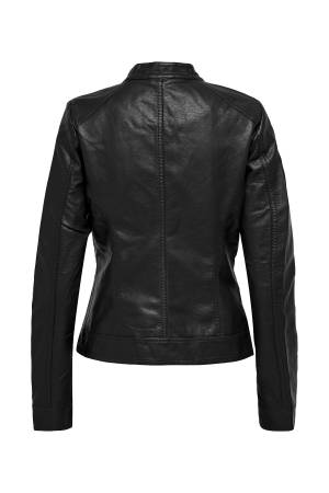 Suni Deri Kadın Ceket - 15081400 Black - Thumbnail