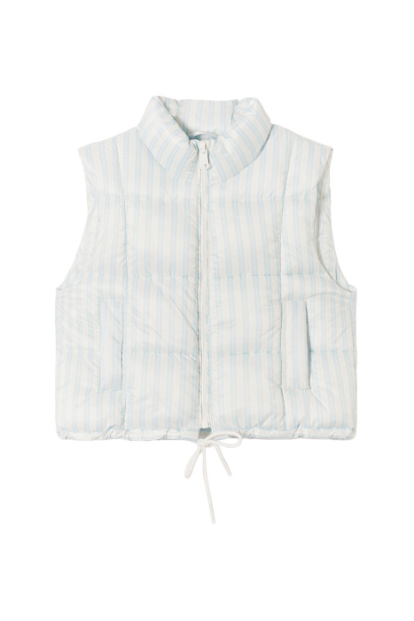 Tally Weijl Kadın Kapitone Yelek - SJAPESQUARI Mavi/Beyaz - 4