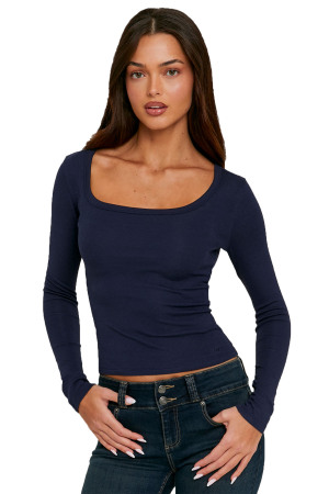 Tally Weijl Kadın T-Shirt - STSCOORLA Lacivert - Tally Weijl