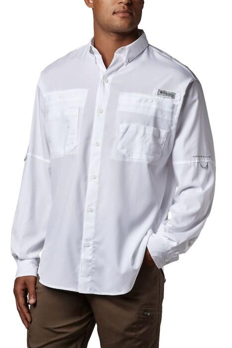 Tamiami II LS Shirt Erkek Uzun Kollu Gömlek - FM7253 Beyaz - 1