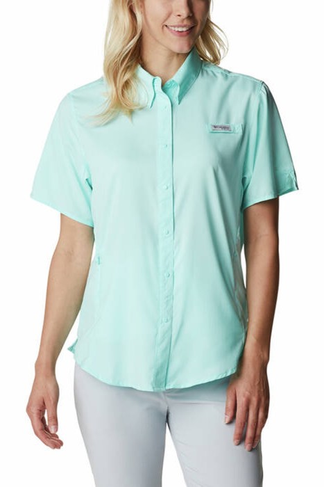 Columbia - Tamiami II SS Shirt Kadın Gömlek Kadın Kısa Kollu Gömlek - FL7277 Mavi