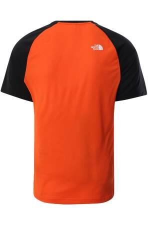 Tanken Raglan Tee - Eu Erkek T-Shirt - NF0A3BQ7 Siyah/Kırmızı - 2