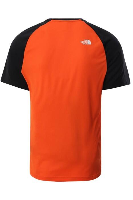 Tanken Raglan Tee - Eu Erkek T-Shirt - NF0A3BQ7 Siyah/Kırmızı - 2