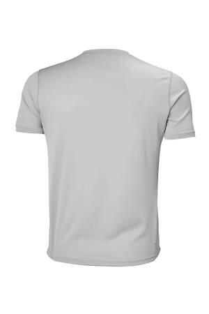 Tech Erkek T-Shirt - 48363 Açık Gri - Thumbnail