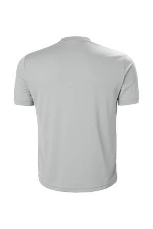 Tech Graphic Erkek T-Shirt - 63088 Taş Gri - Thumbnail