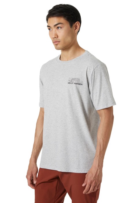 Helly Hansen - Tech Logo Erkek T-Shirt - 63165 Gri
