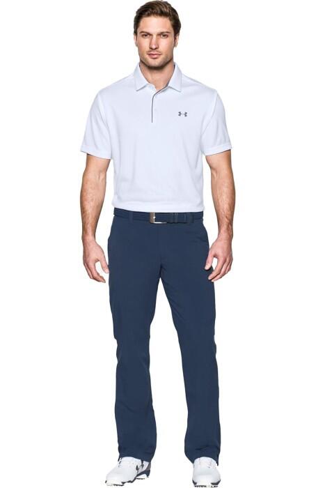 Under Armour - Tech Polo Erkek Polo T-Shirt - 1290140 Beyaz/Gri