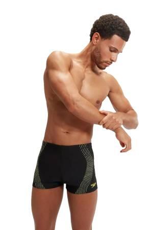 Tech Prnt Asht Erkek Mayo Short - 8-00303316913 Siyah/Sarı - Speedo