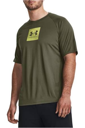 Tech Prt Fill Ss Erkek T-Shirt - 1380785 Yeşil - Thumbnail