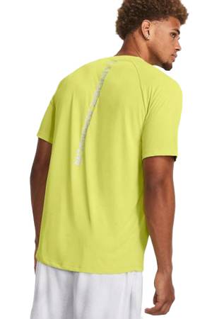 Tech Reflective Erkek T-Shirt - 1377054 Neon Sarı/Beyaz - Thumbnail