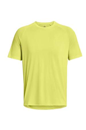 Tech Reflective Erkek T-Shirt - 1377054 Neon Sarı/Beyaz - Thumbnail