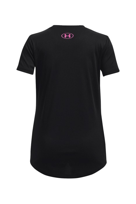 Tech Solid Print Fill Kız Çocuk T-Shirt - 1377016 Siyah