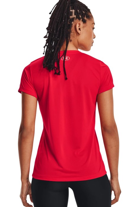 Tech Ssv - Solid Kadın T-Shirt - 1255839 Kırmızı/Yeşil