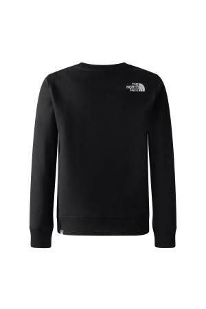 Teen Redbox Crew Çocuk SweatShirt - NF0A82EP Siyah/Neon Sarı - Thumbnail