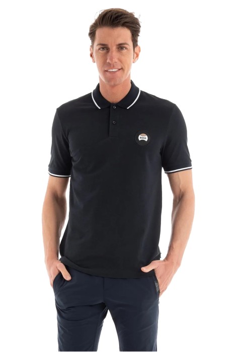 Tenis Topu Logolu Erkek Polo T-Shirt - 50486202 Koyu Mavi