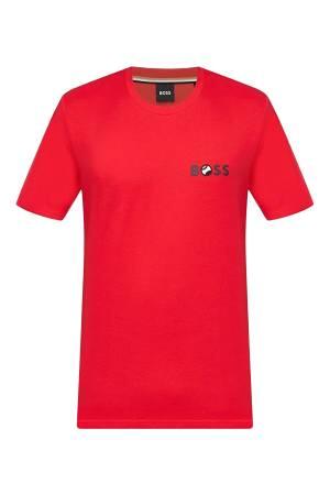 Tenis Topu Logolu Erkek T-Shirt - 50489420 Kırmızı - Thumbnail