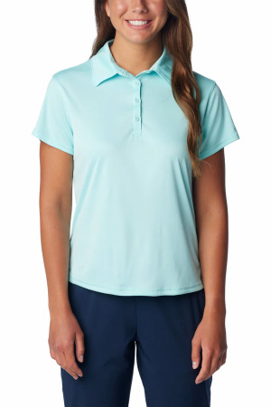 Tidal Tee Kadın Kısa Kollu Polo Tshirt Açık Turkuaz - 1