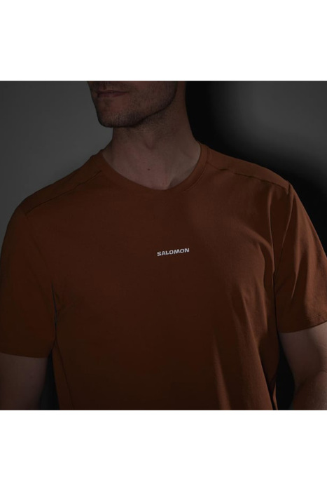 Trackline Ss Tee Erkek T-Shirt - LC2438900 Turuncu - 5