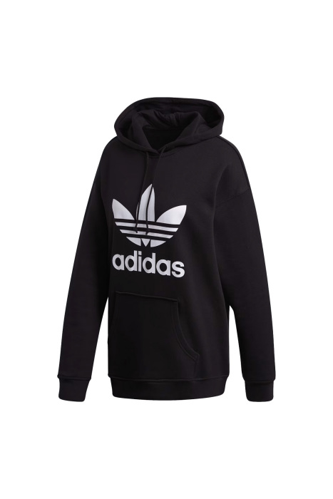 Trefoil Kadın Kapüşonlu SweatShirt - FM3307 Siyah - 1