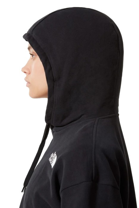 Trend Kapüşonlu Kadın Crop SweatShirt - NF0A5ICY Siyah