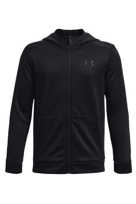 Under Armour - Ua Armour Fleece Erkek Çocuk Tam Boy Fermuarlı SweatShirt - 1373541 Siyah