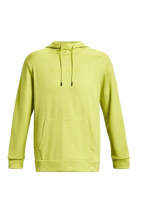 Ua Armour Fleece Graphic HD Erkek Sweatshirt - 1379744 Neon Sarı/Beyaz