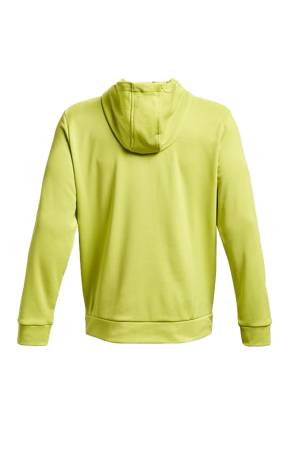 Ua Armour Fleece Graphic HD Erkek Sweatshirt - 1379744 Neon Sarı/Beyaz - Thumbnail