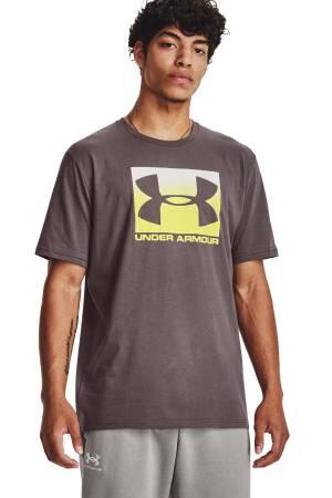 Ua Boxed Sportstyle Ss Erkek T-Shirt - 1329581 Füme - Thumbnail