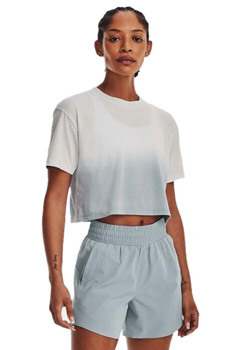 Under Armour - Ua Branded Dip Dye Kadın Crop T-Shirt - 1376750 Siyah/Beyaz/Gri