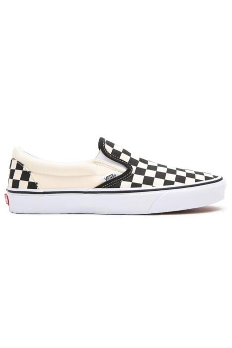 Ua Classic Slip-On Unisex Ayakkabı - VN000EYE Siyah/Beyaz