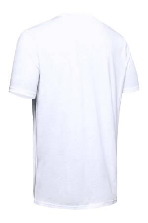 Ua Gl Foundation Ss Erkek T-Shirt - 1326849 Beyaz/Gri - Thumbnail
