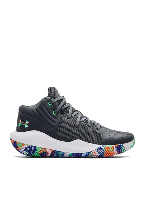 Under Armour - Ua Gs Jet '21 Erkek Çocuk Ayakkabı - 3024794 Gri