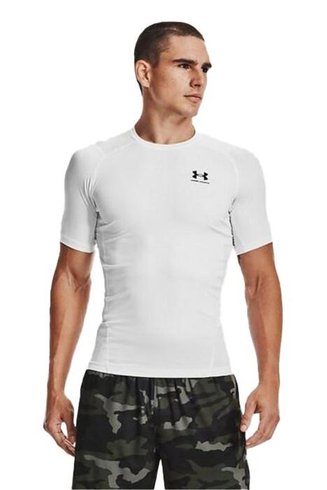 Under Armour - Ua Hg Armour Comp Erkek T-Shirt - 1361518 Beyaz