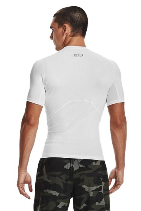 Ua Hg Armour Comp Erkek T-Shirt - 1361518 Beyaz