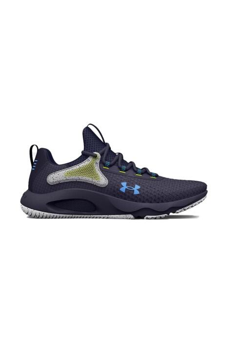 Under Armour - UA Hovr Rise 4 Erkek Antrenman Ayakkabısı - 3025565 Mor/Beyaz