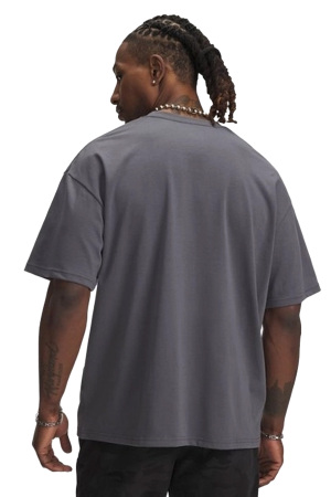 Ua Hwt U Logo Ss Erkek T-Shirt - 6005150 Gri - 2