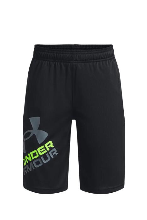 Under Armour - UA Prototype 2.0 Logo Erkek Çocuk Short - 1361817 Siyah/Kireç Dalgası