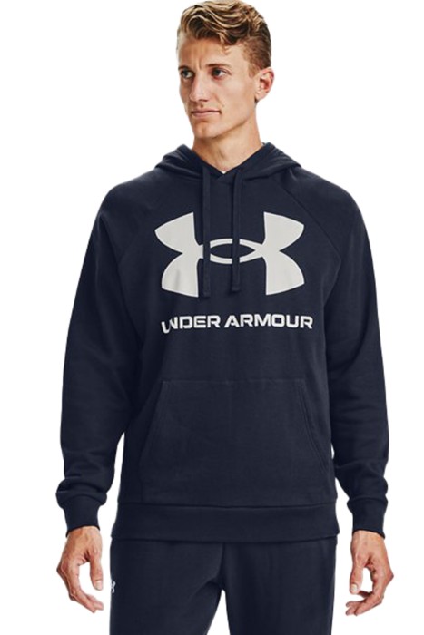 Under Armour - Ua Rival Fleece Big Logo Hd Erkek SweatShirt - 1357093 Lacivert