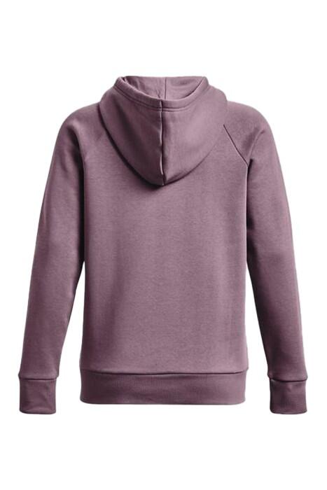 Ua Rival Fleece Big Logo Kapüşonlu Kadın SweatShirt - 1379501 Mor