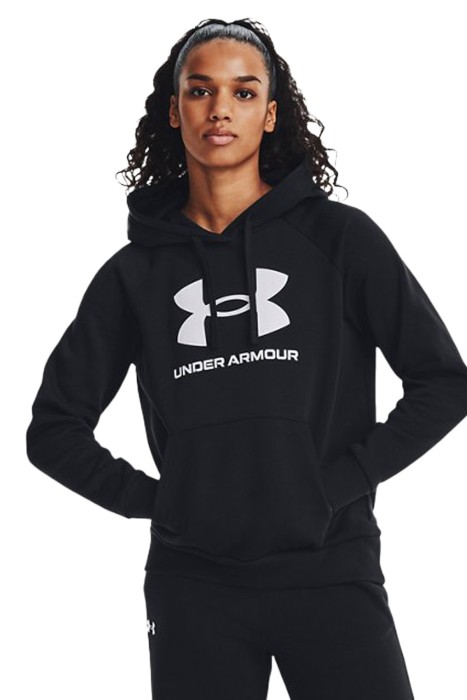 Under Armour - Ua Rival Fleece Big Logo Kapüşonlu Kadın SweatShirt - 1379501 Siyah